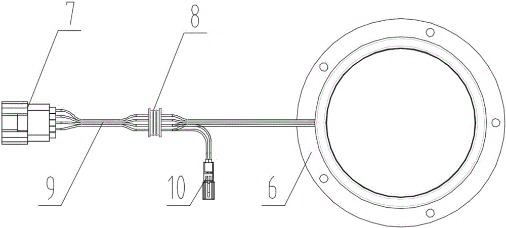 Low-voltage wire harness integration device for drive motor of new energy vehicle