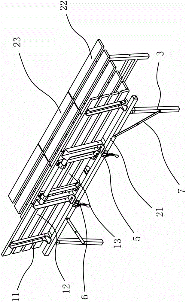 a folding bench