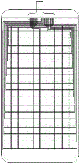 Touch screen sensing structure, touch screen and narrow-bezel electronic display device