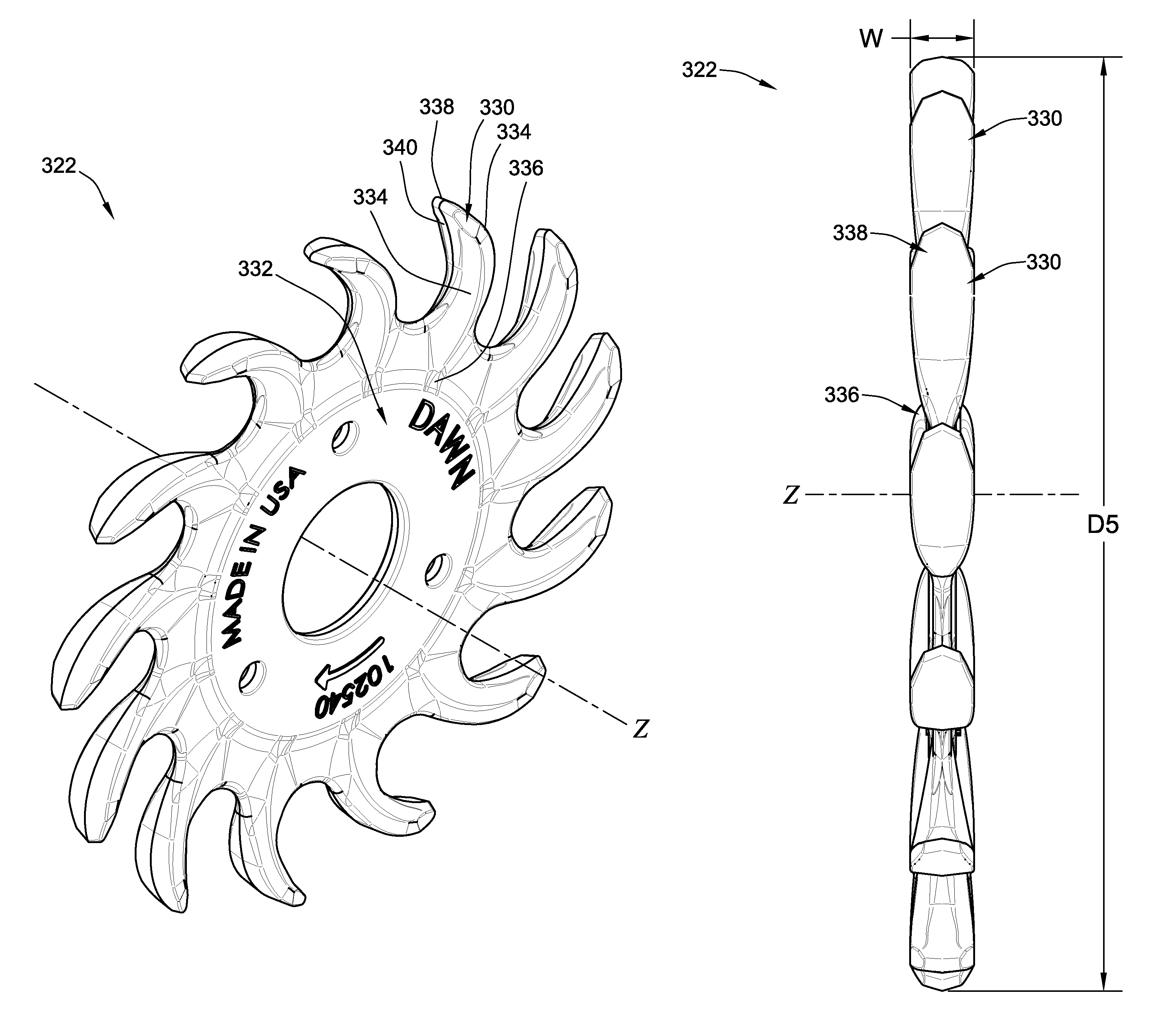 Forged toothed wheel for a row crop planter