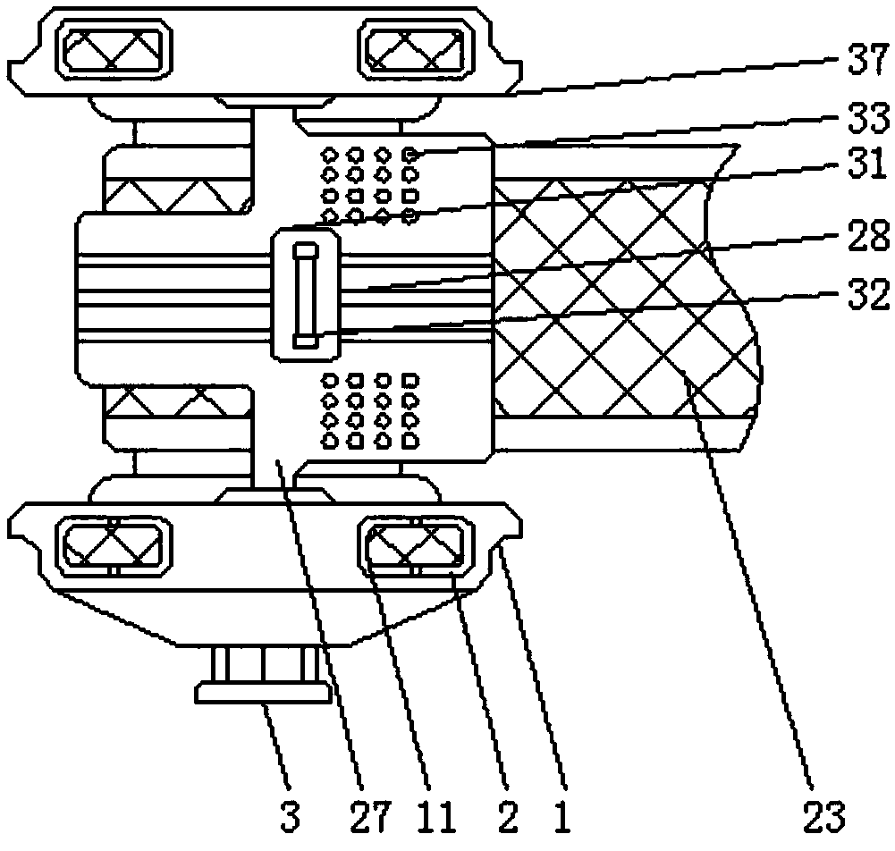 Installation mechanism of flexible thin film assembly of roof photovoltaic power station