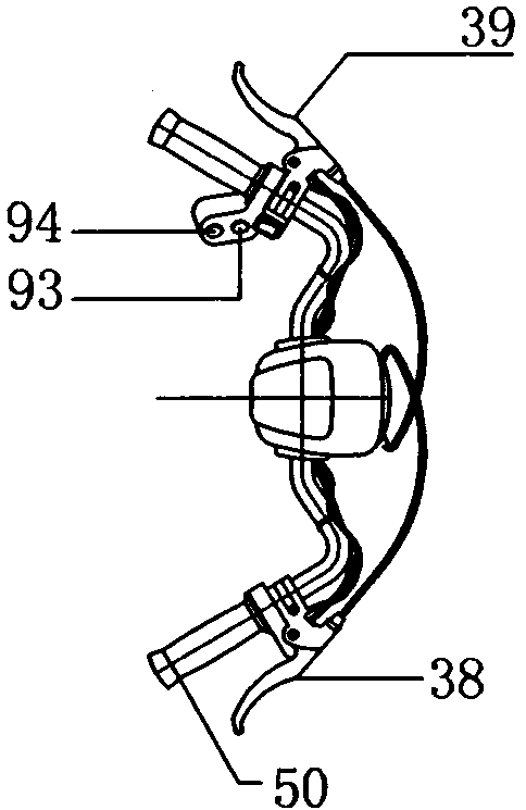 Two-wheeled automobile with electric rising and falling bracket