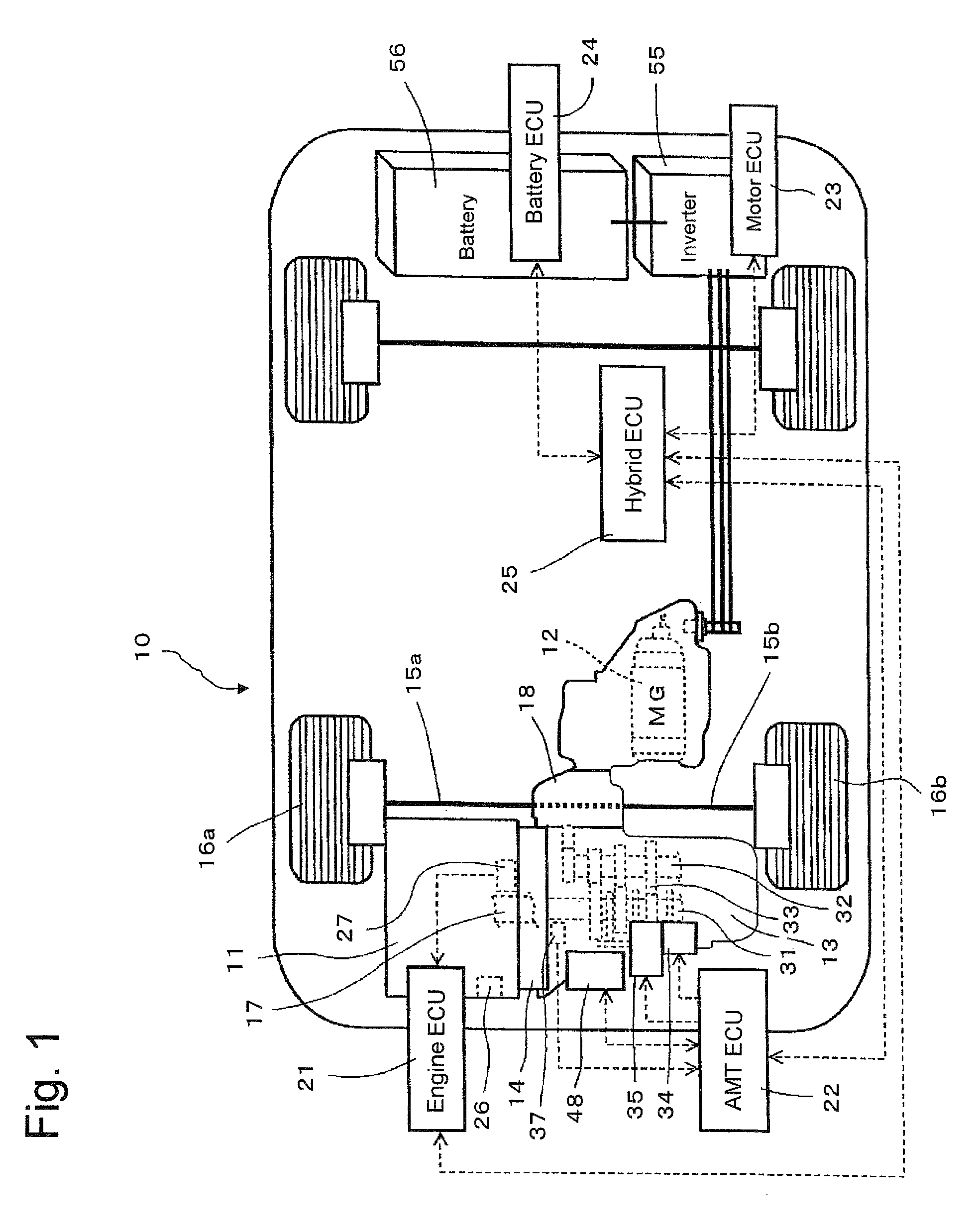 Hybrid vehicle clutch control device