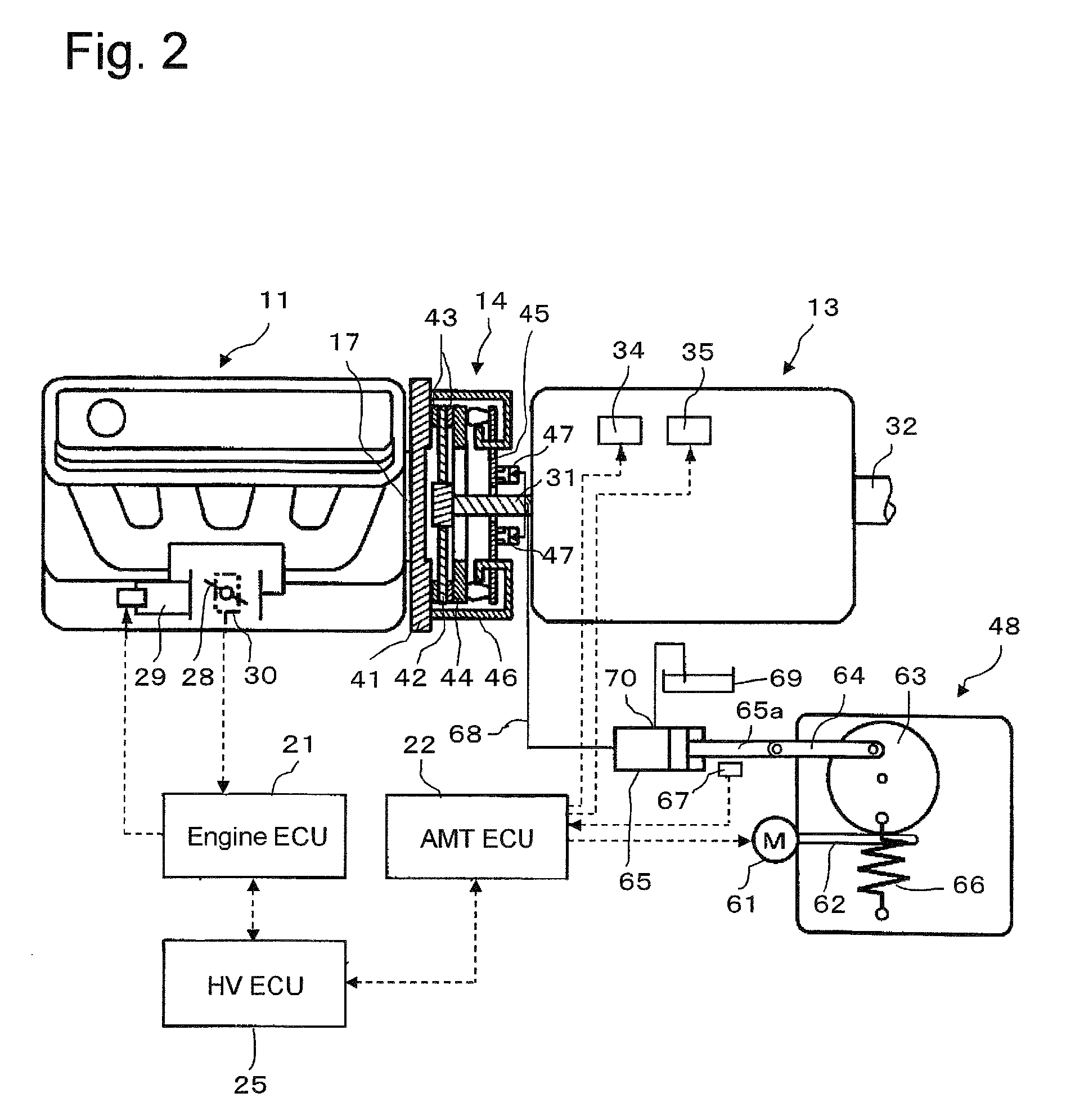 Hybrid vehicle clutch control device