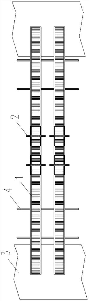 Assembly type high-speed rail platform cross-line platform