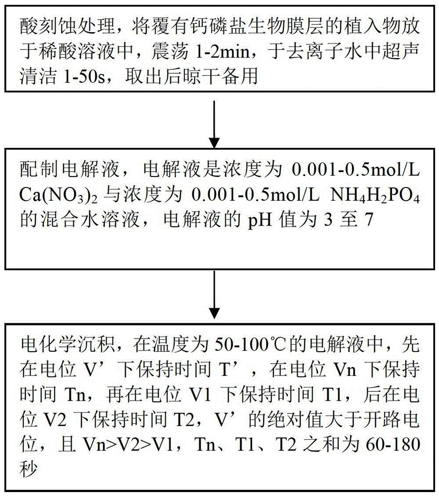 Calcium phosphate biofilm layer and its pulse electrochemical modification method