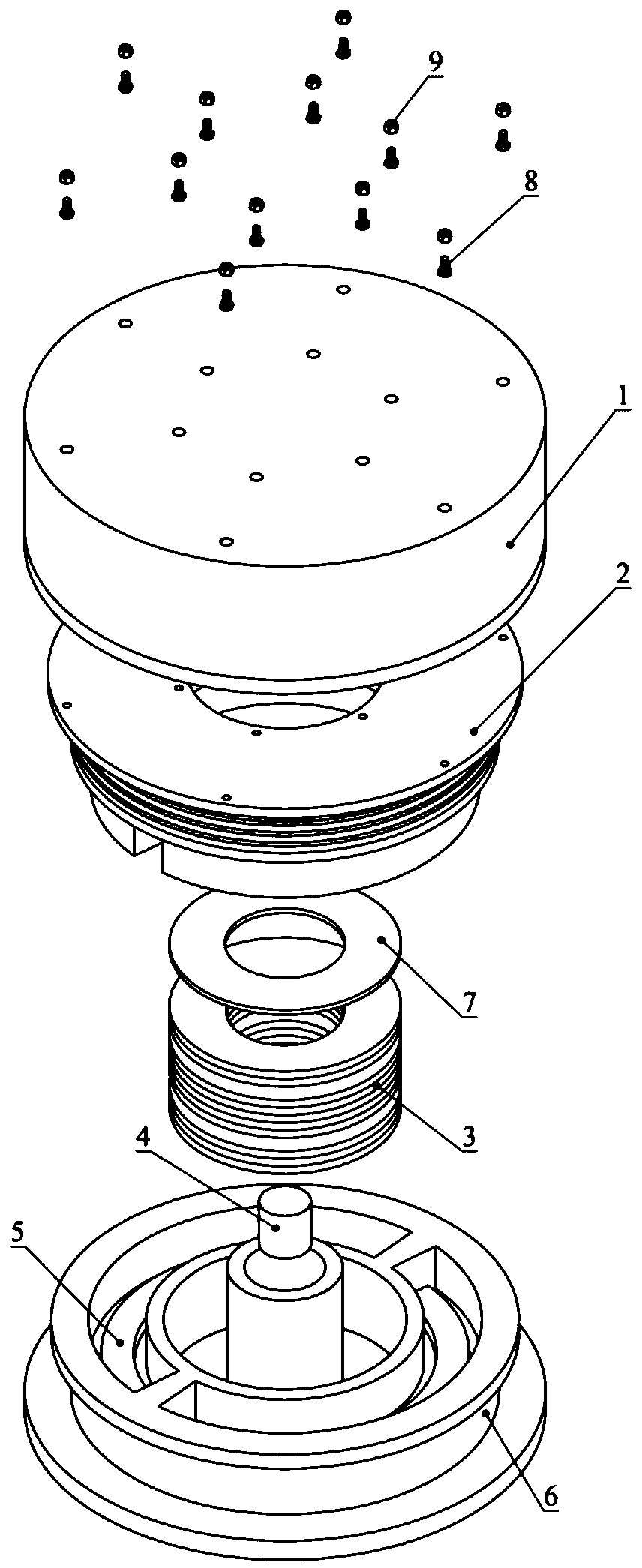 Plate-type ballastless track multi-dimensional vibration isolation and reduction device and vibration reduction method thereof