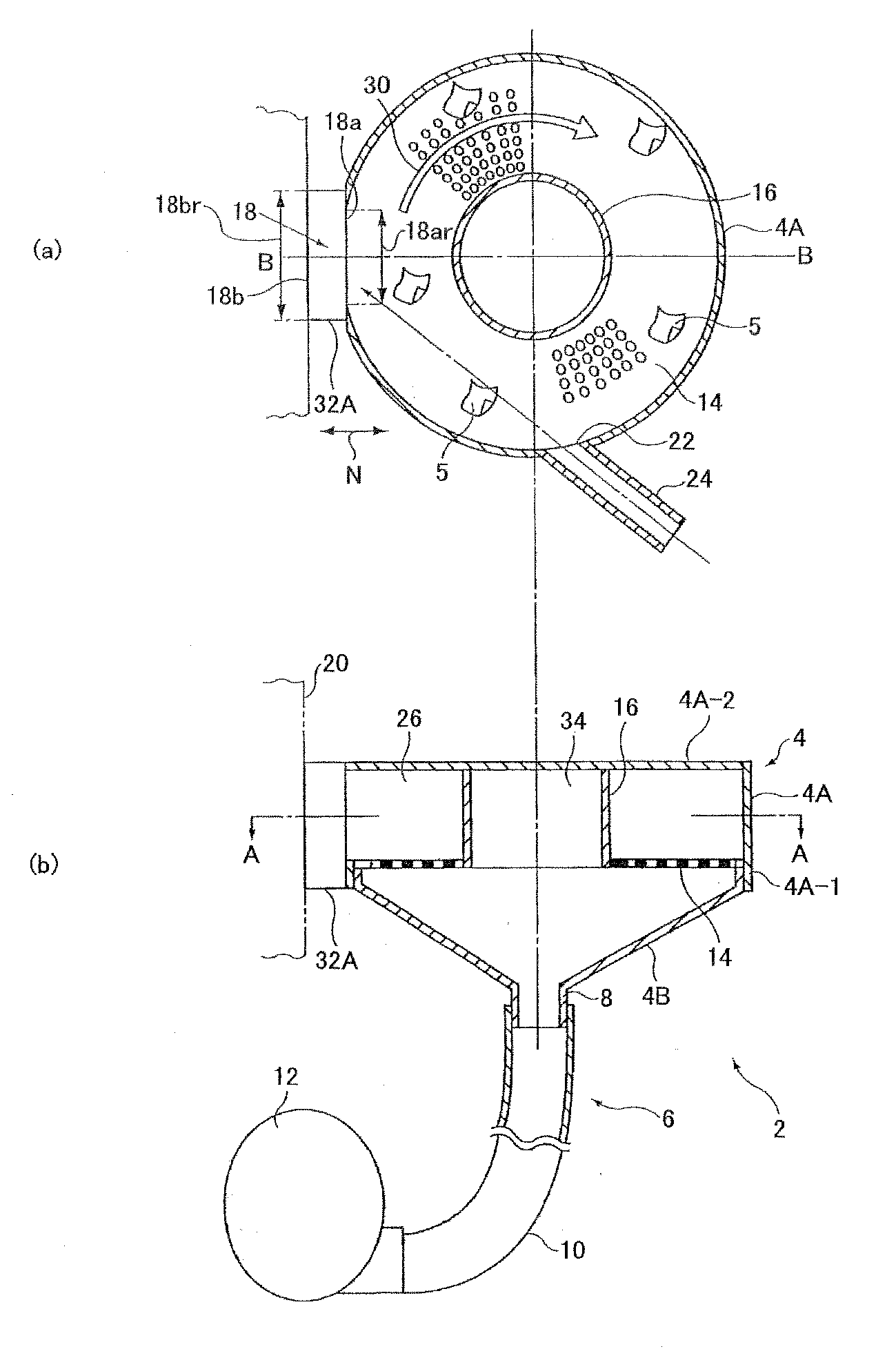 Dry type cleaning case and dry type cleaning device