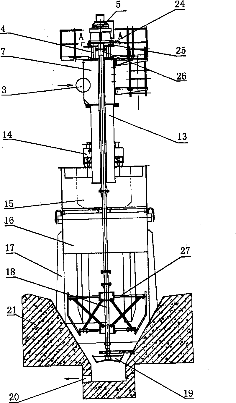 Automatic rake-lifting concentrator