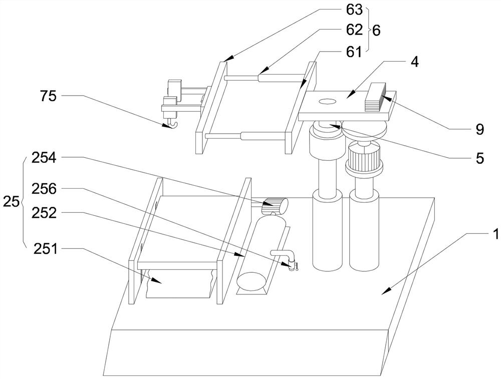 Loading and unloading device for male medical equipment production