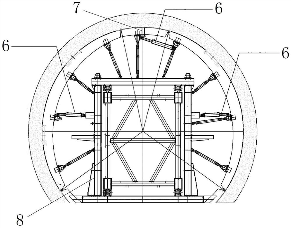 A trolley three-stage pouring working method