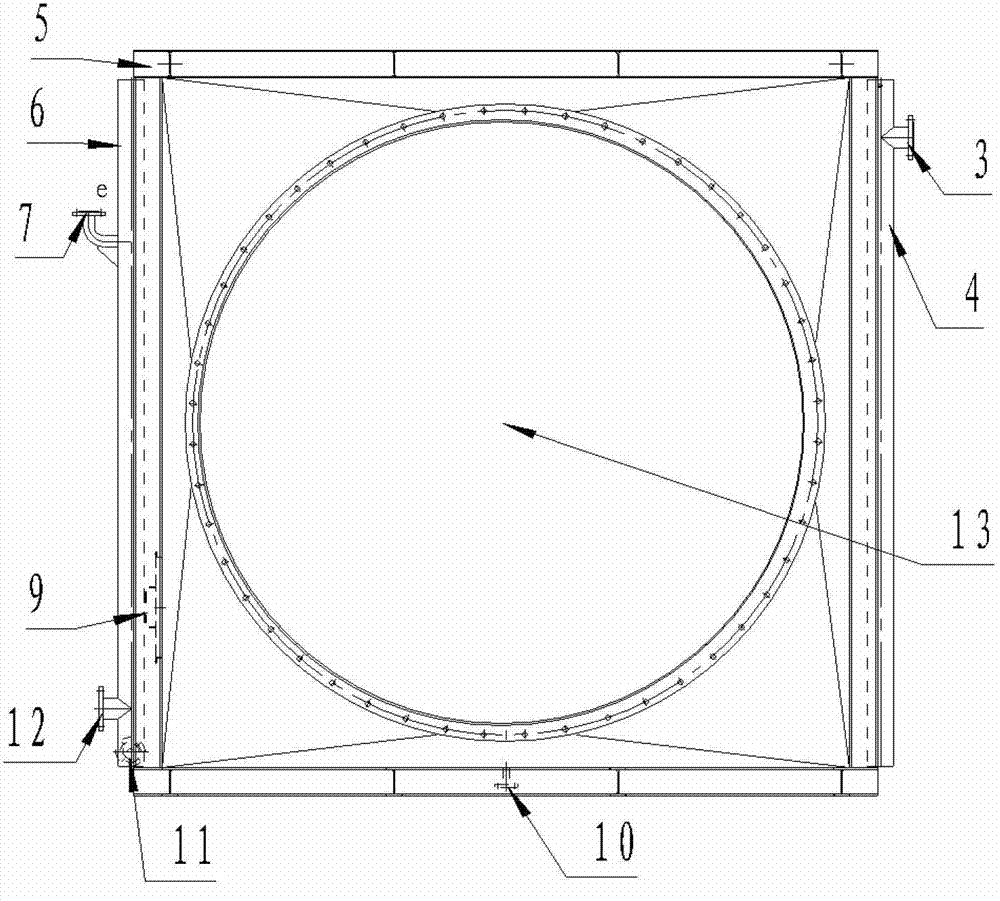 Combined type longitudinal finned pipe fume waste heat exchanger