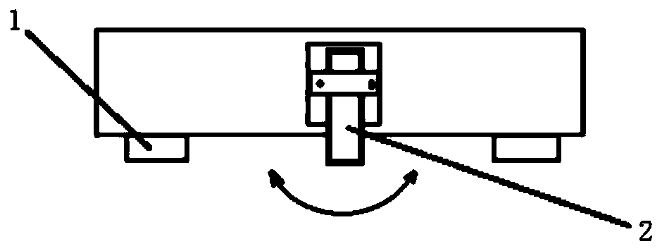 Novel large-view 3D laser camera structure