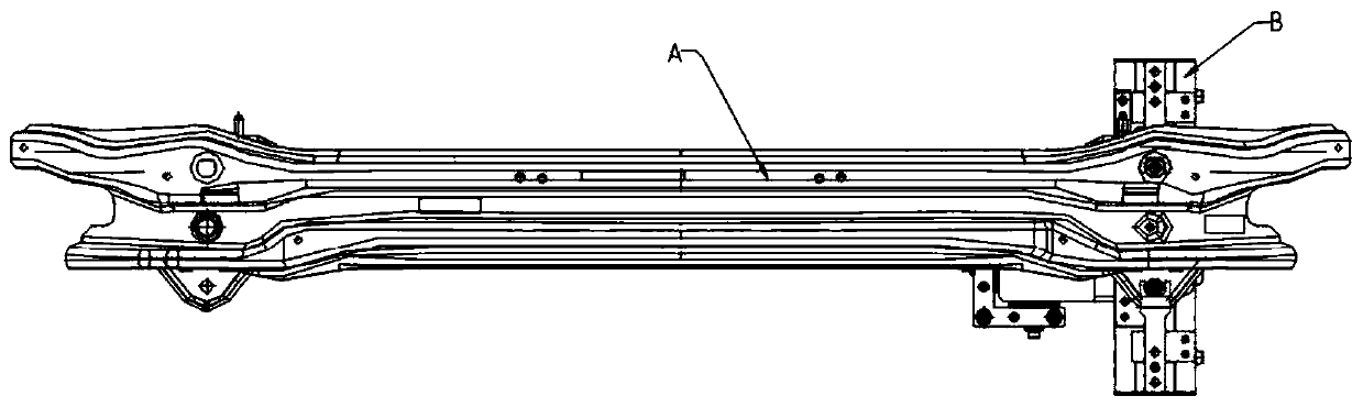 Single-cylinder driven dual-pressing-head reinforced clamp self-locking, removal and jacking mechanism