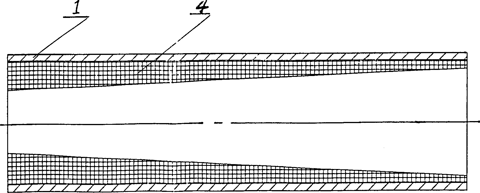 Metallic pipe with nano-structure metal wire screen-ceramic liner and its making technology