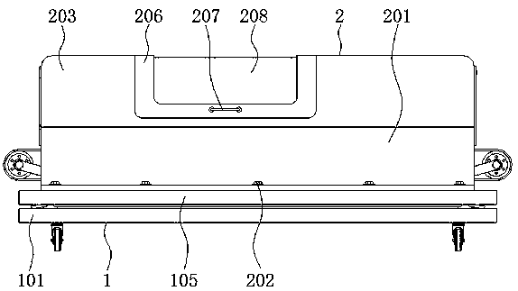 Transmission device with dust-proof structure for flexible pasting film production