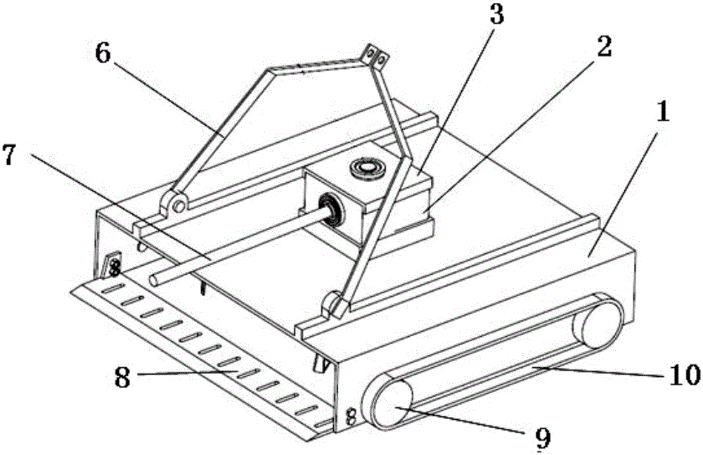 Coaxial-shearing type banana straw crushing and returning machine