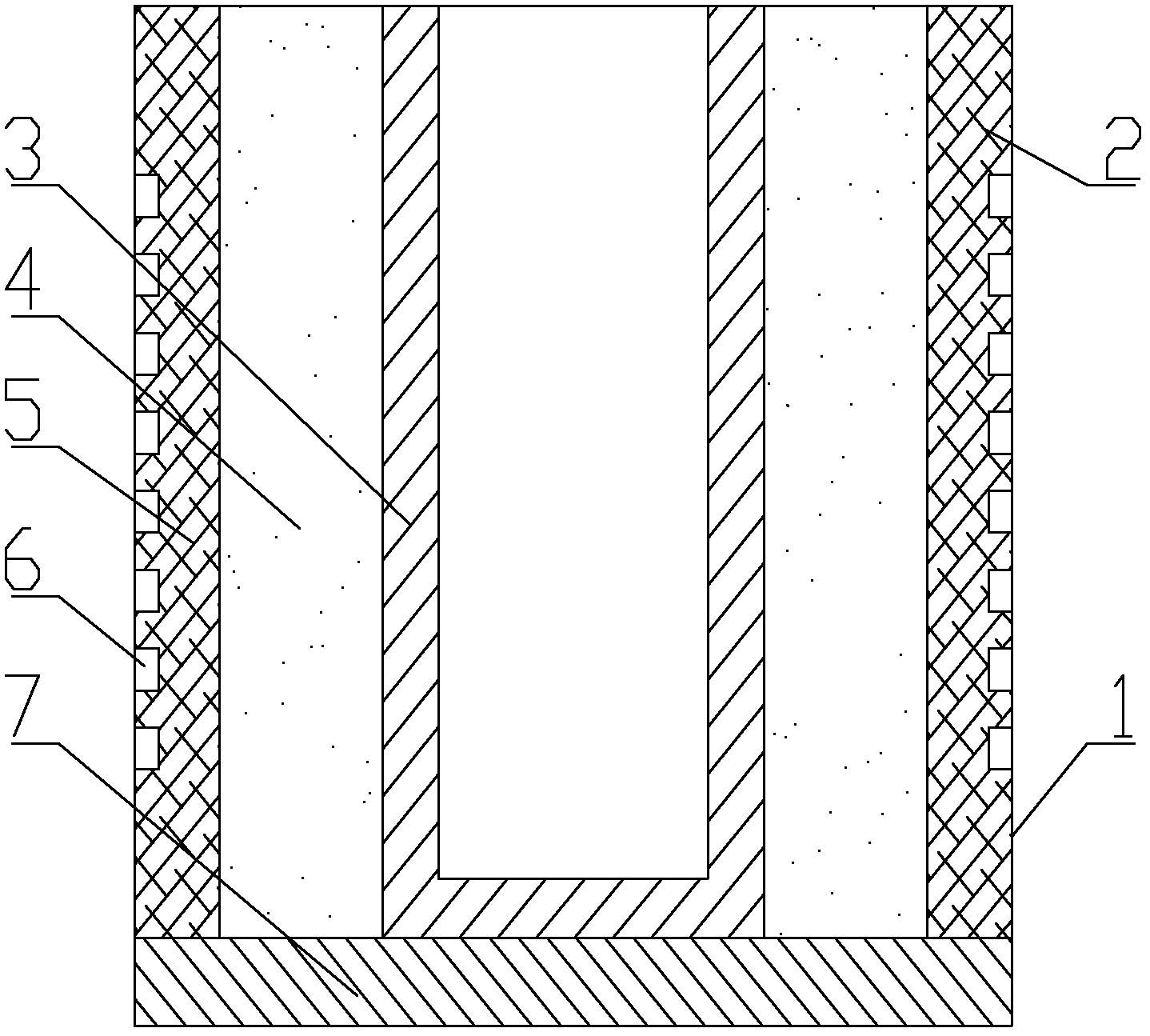 Electric furnace structure used for fluoridated salt production and manufacturing method of electric furnace