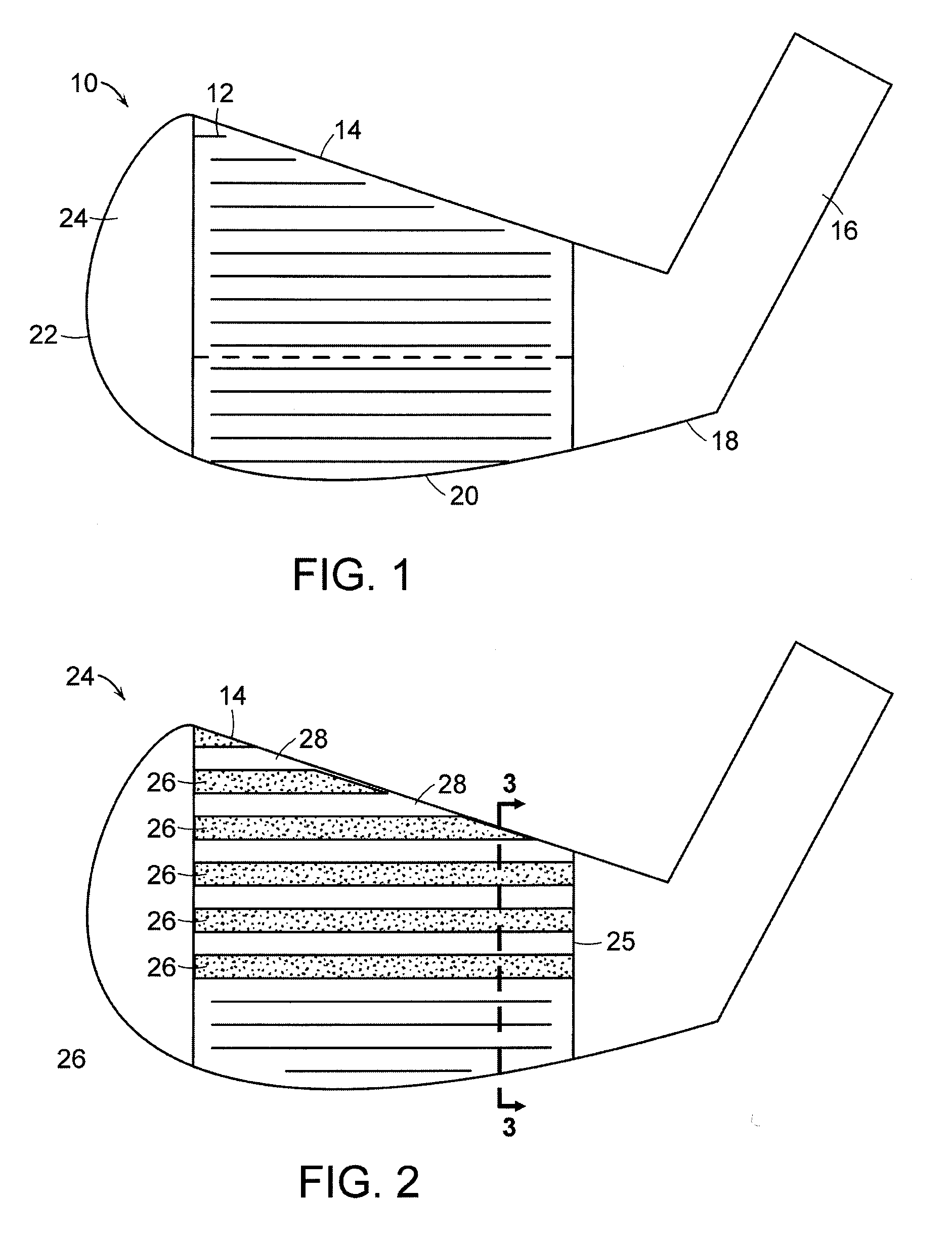 Multi-metal golf clubs