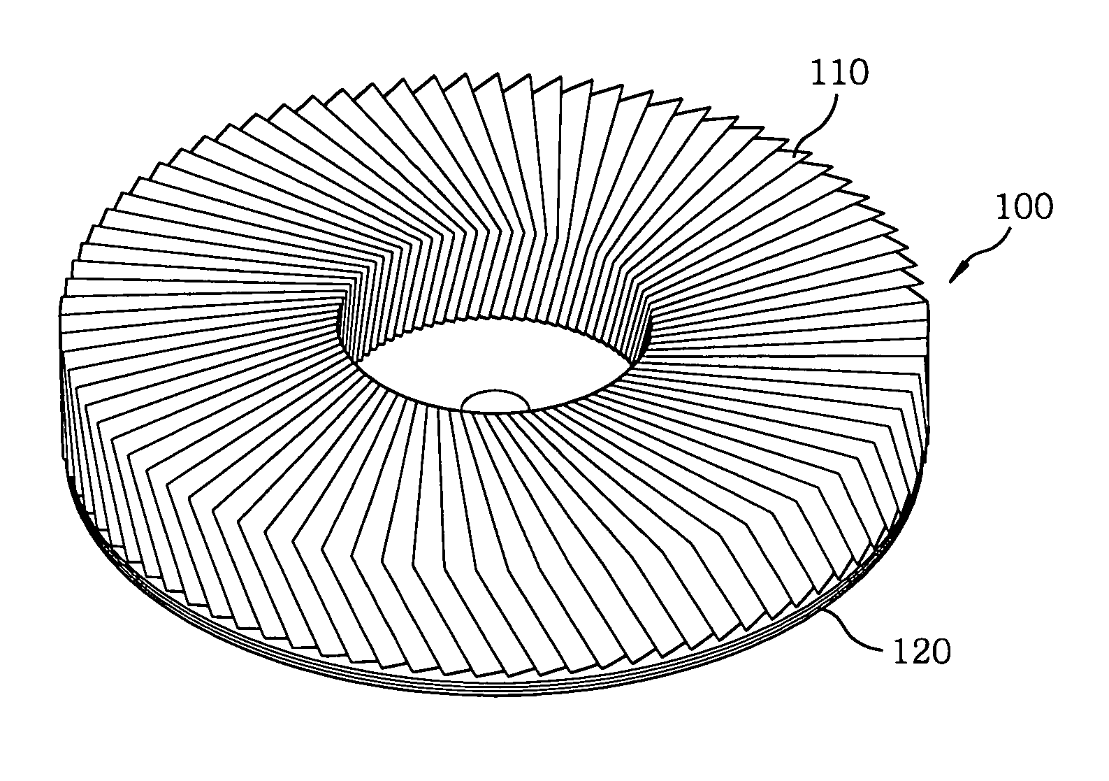 Back up pad of grinding wheel