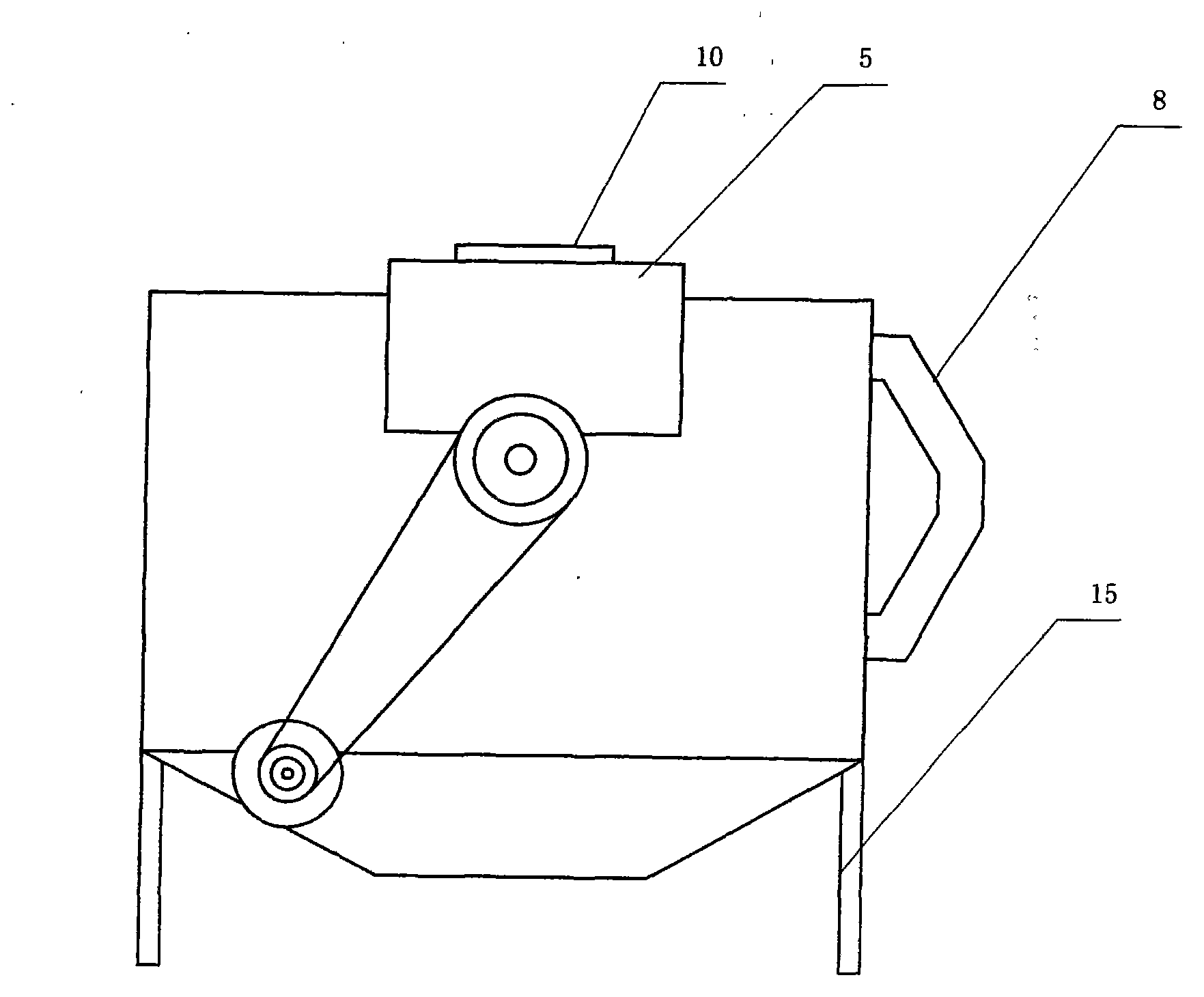 Intermittent efficient roller seed frying machine