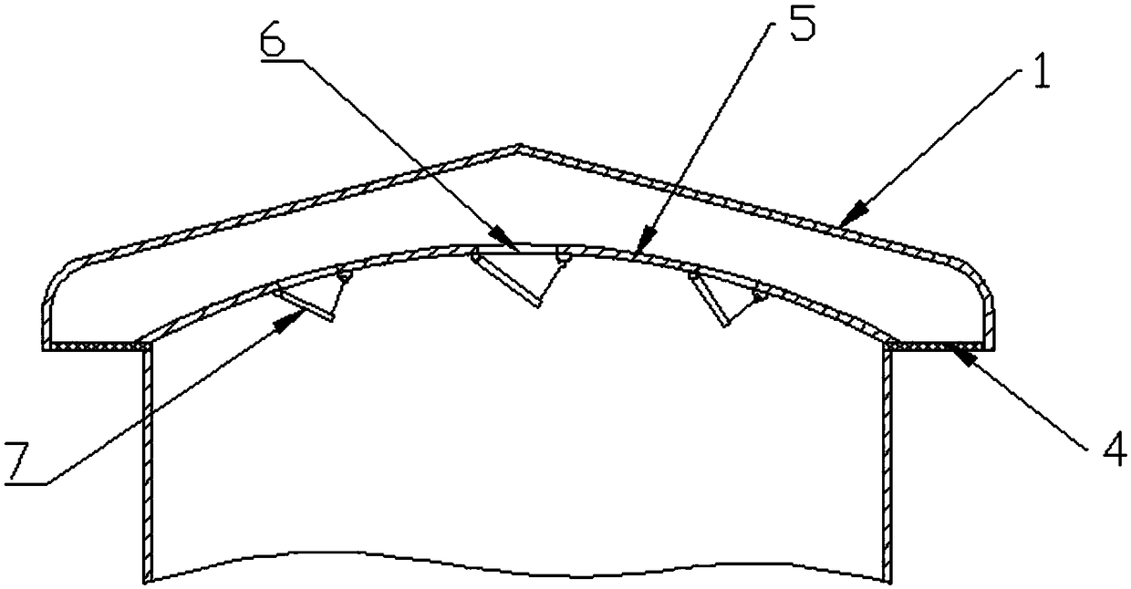 Roof structure and poultry culturing house with same