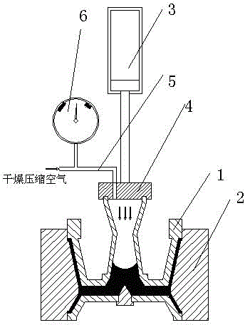 Manufacturing process for aluminum alloy bus wheel hub by gravity compression casting