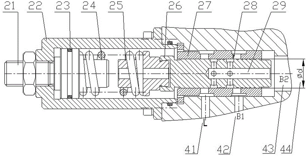 Adjustable-pressure and adjustable-flow buffer hydraulic cylinder, control method and hydraulic system