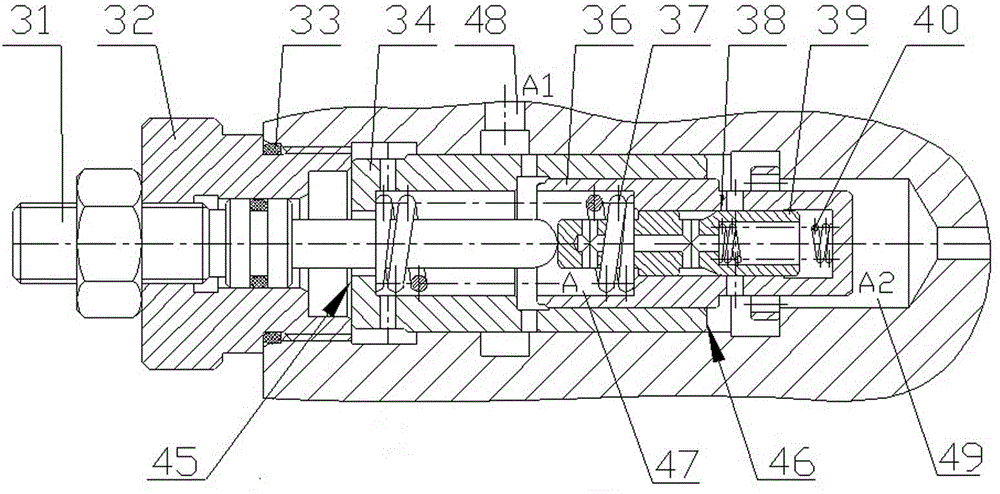 Adjustable-pressure and adjustable-flow buffer hydraulic cylinder, control method and hydraulic system