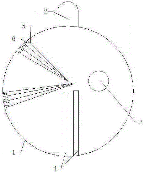 Structure facilitating needle threading and working method thereof