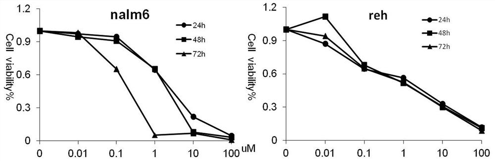 Application of 17-dmag in the preparation of drugs for inhibiting childhood acute lymphoblastic leukemia