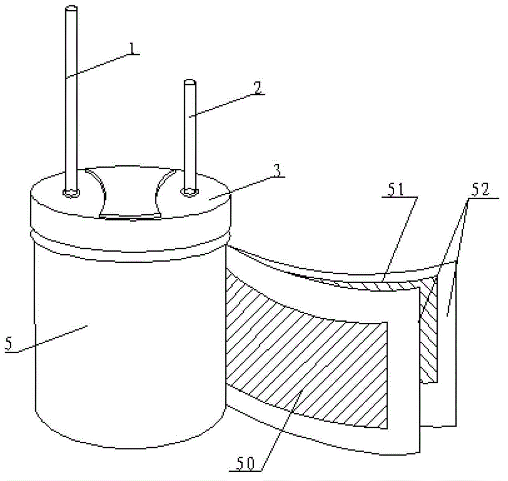 Polymer solid aluminum electrolytic capacitor manufacturing method applicable for alternating current circuit