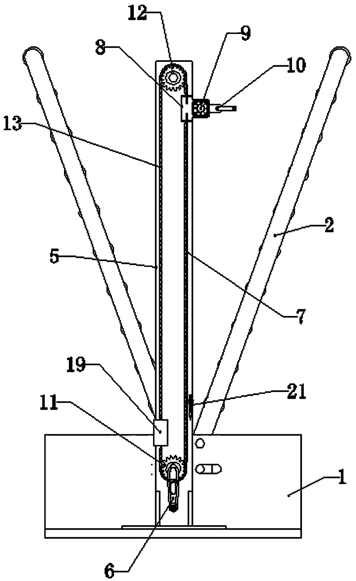 Film blowing machine with air supplementing device as well as method for supplementing air for film bubbles