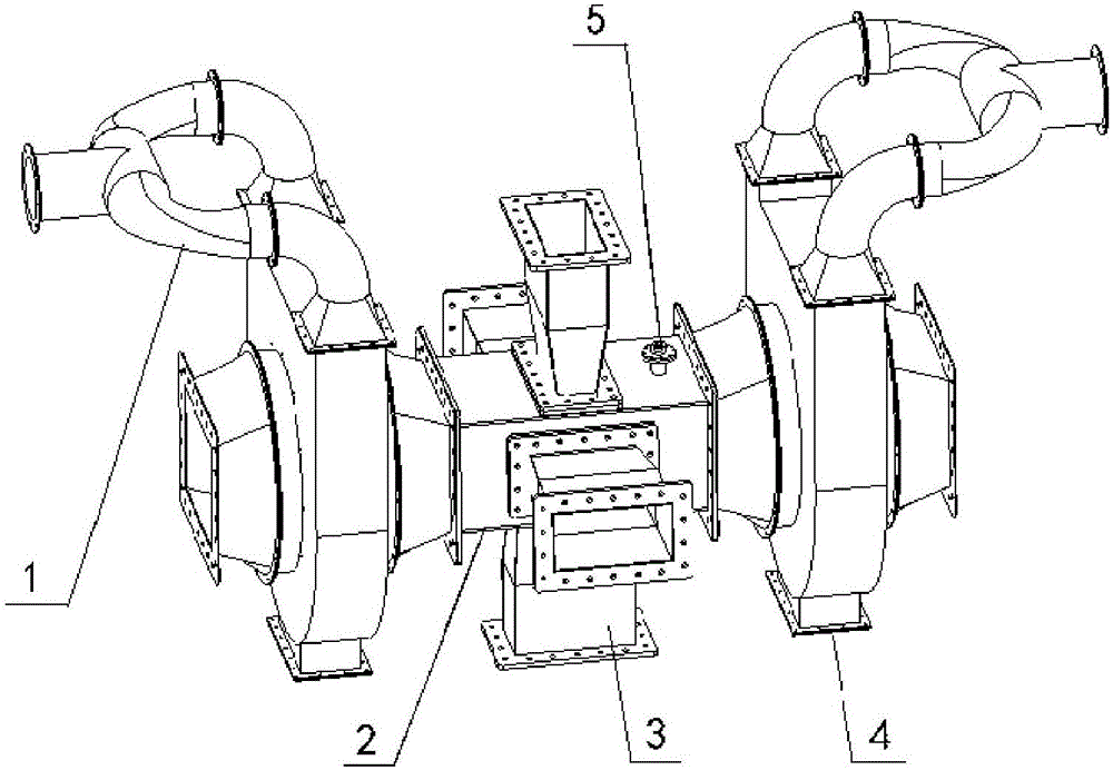 Microwave feed port structure based on wood medium