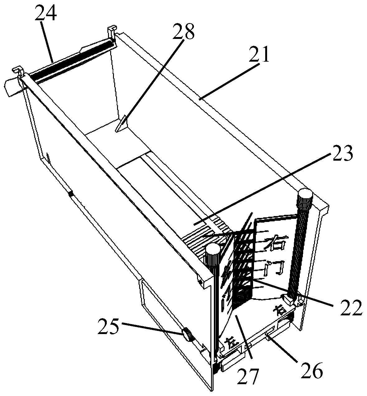 Needle door type mousetrap cage