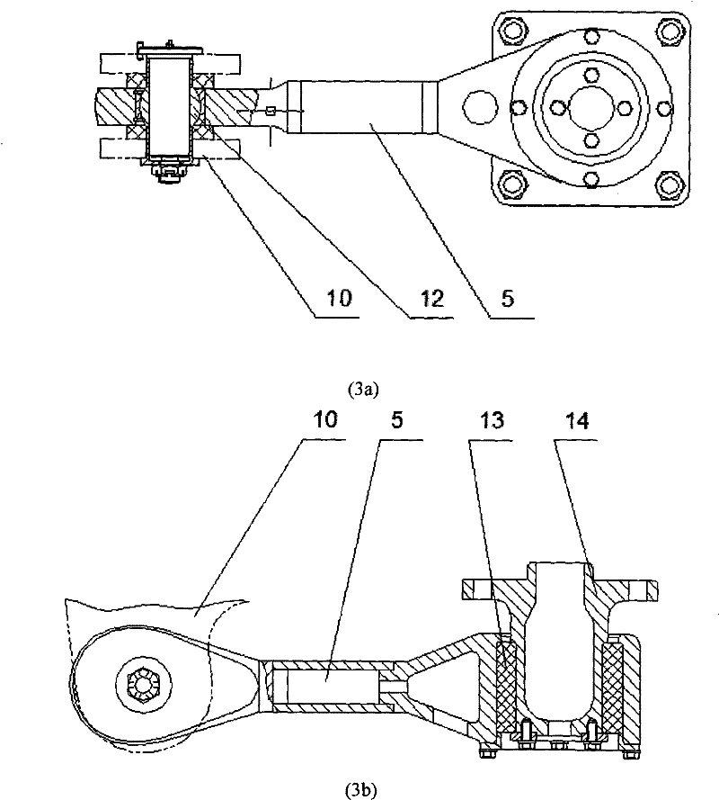 Eight-shaft device for tracting locomotive