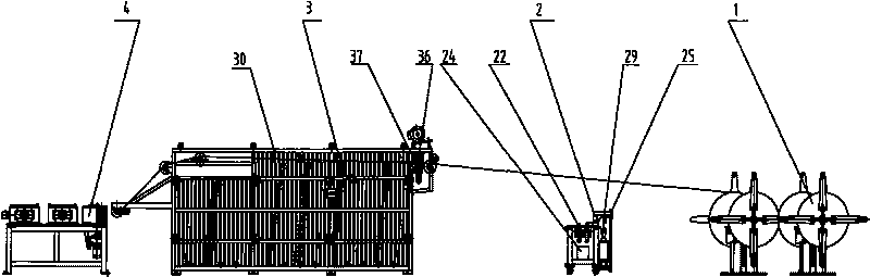 Device and method for continuously feeding strip coils