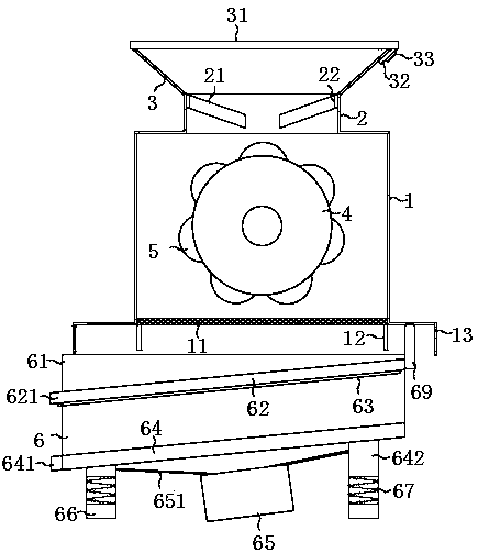 Edible-grade gypsum crushing device