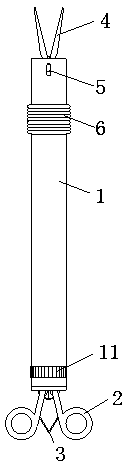 Visual retrohepatic tunnel separation haemostatic forceps with adjustable angles