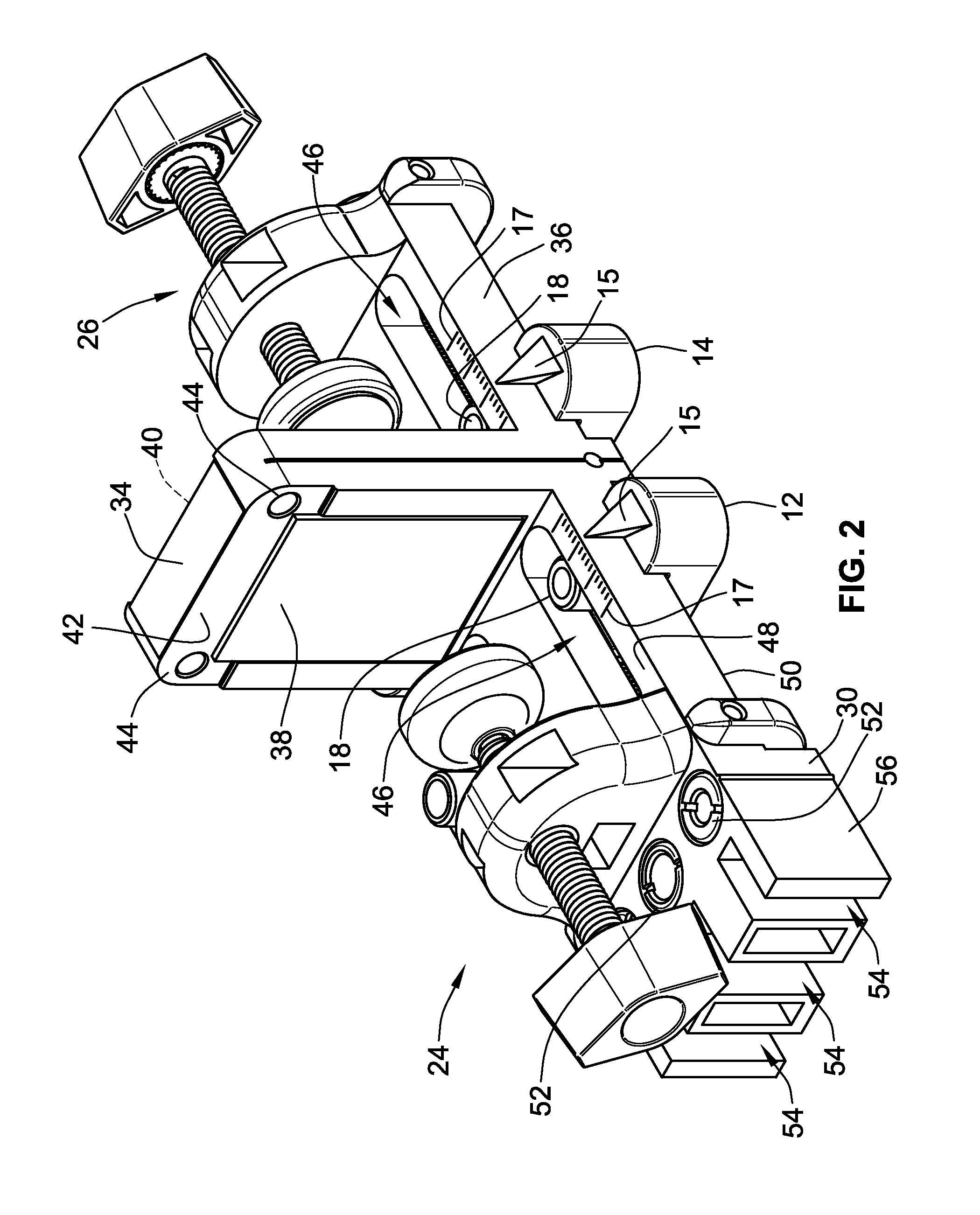 Adjustable doweling jig