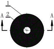 Light cylindrical acid-sludge through-hole ceramsite with air purification function