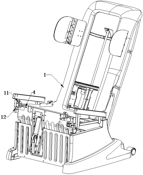 Simple-to-assemble massaging chair