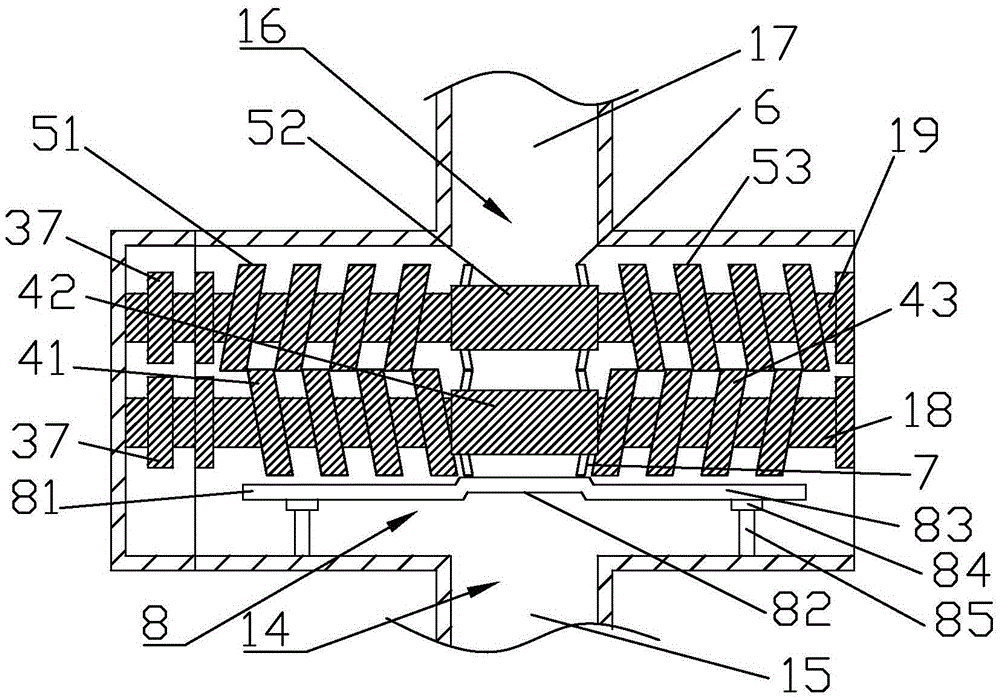 Flow controllable two-screw pump