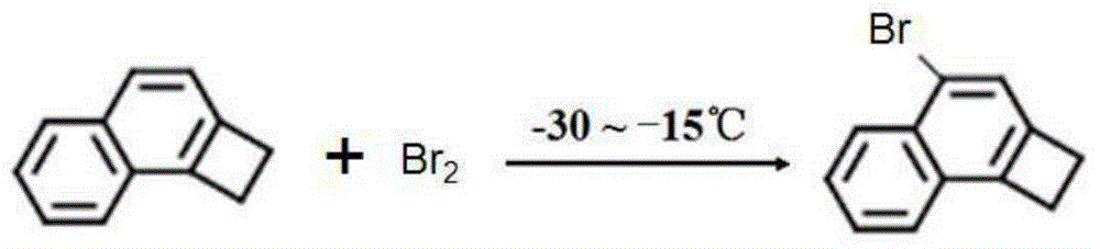 4-bromo-1,2-dihydrocyclobuteneo[alpha]naphthalene compound and preparation method thereof