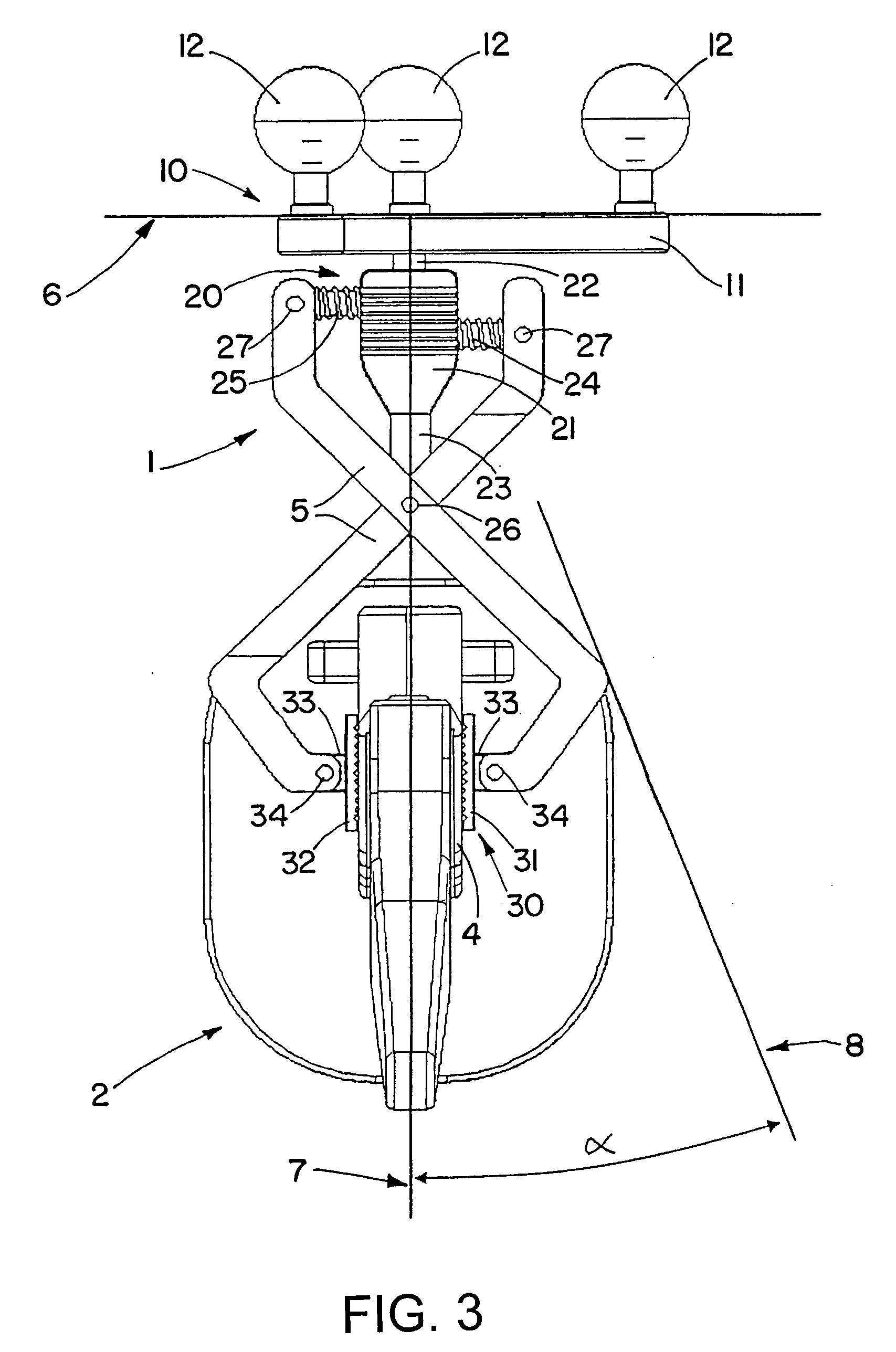 Adaptor for attaching a reference array to a medical instrument having a functional direction or plane