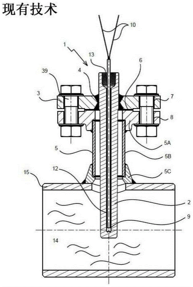 Adapter for measuring a physical variable