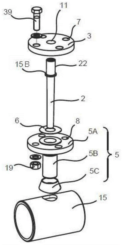 Adapter for measuring a physical variable