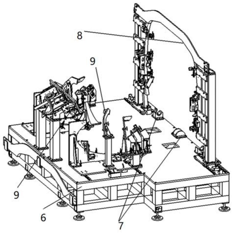 Helicopter cockpit cover gluing assembly method and clamp