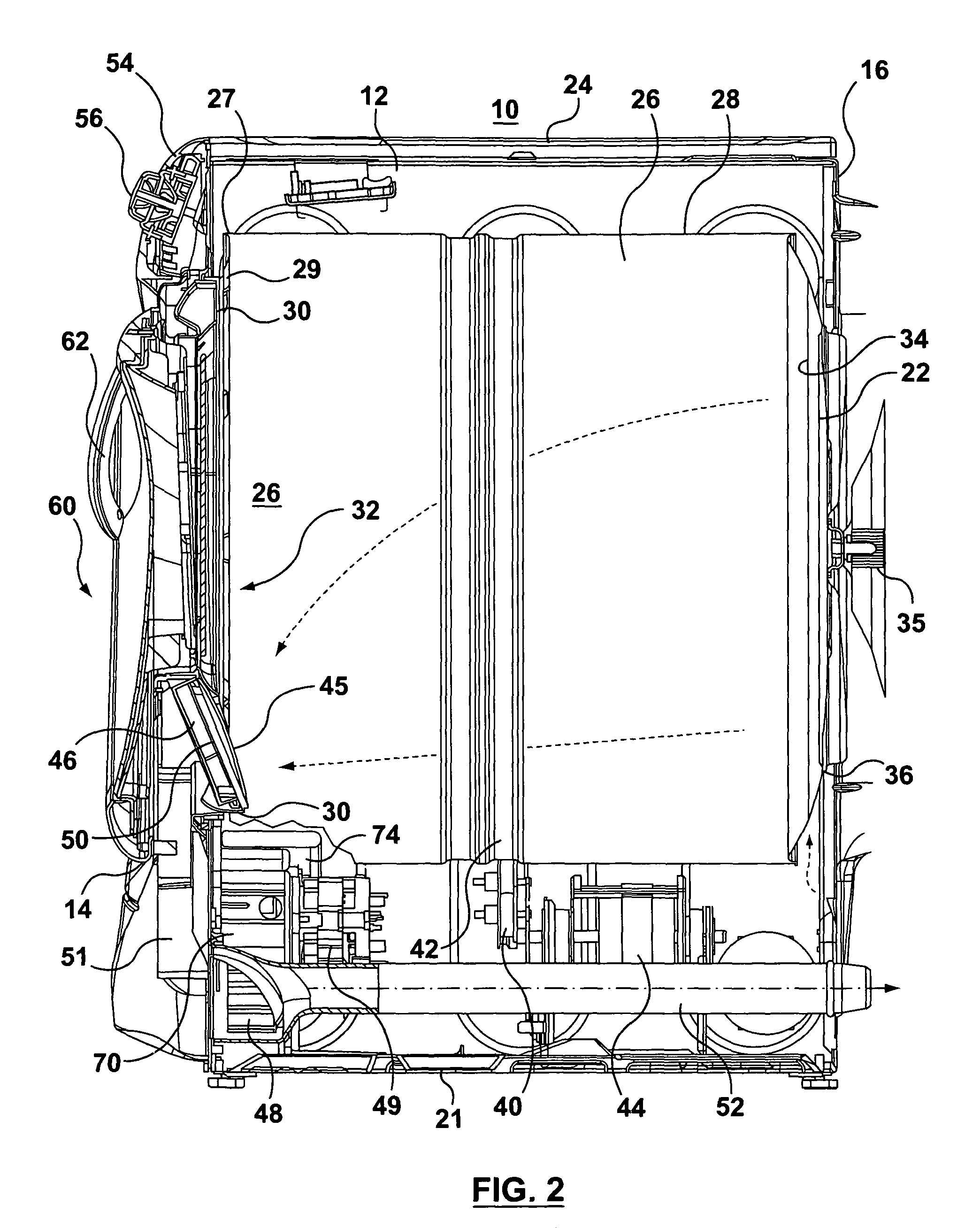 Clothes dryer with thermal insulation pad