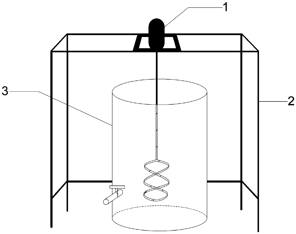 Device and method for pretreating phosphogypsum by using magnesium hydroxide